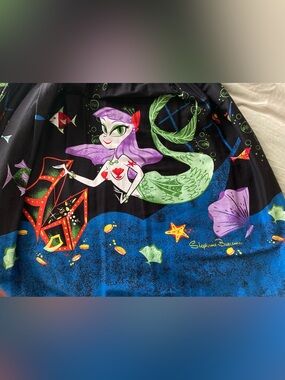 Pinup Girl Clothing x Stephanie Buscema Mermaid Mexican Circle Skirt